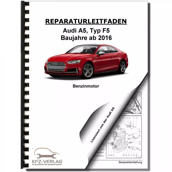 Audi A5 Typ F5 ab 2016 6-Zyl. 2,9l 3,0l Benzinmotor 355 PS Reparaturanleitung