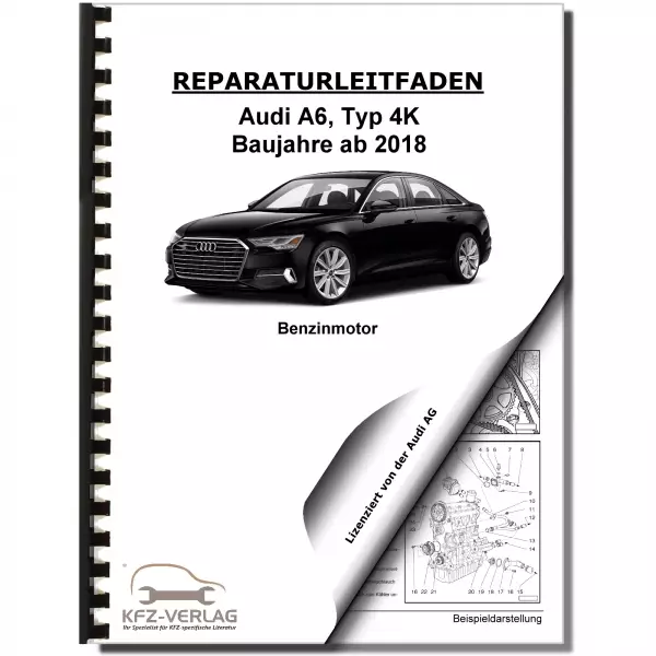 Audi A6 Typ 4K ab 2018 6-Zyl. 2,9l 3,0l Benzinmotor Reparaturanleitung