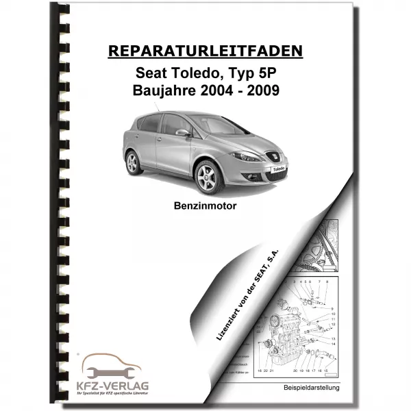 SEAT Toledo Typ 5P (04-09) 4-Zyl. 1,4l Benzinmotor 86-105 PS Reparaturanleitung