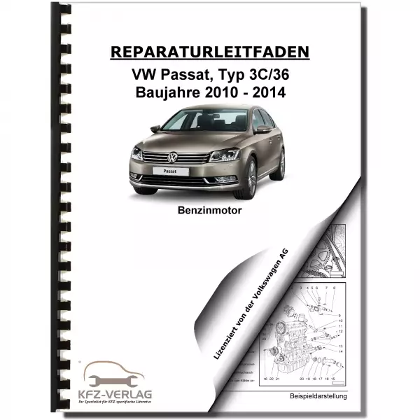 VW Passat 7 3C (10-14) 4-Zyl. 1,4l Erdgas Benzinmotor 150 PS Reparaturanleitung