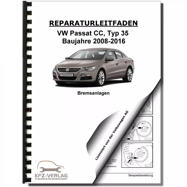 VW Passat CC 35 2008-2016 Bremsanlagen Bremsen System Reparaturanleitung