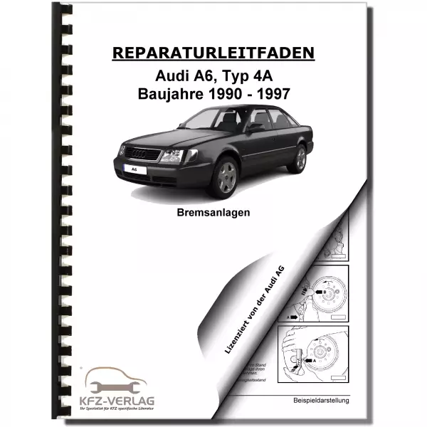 Audi A6 Typ 4A 1990-1997 Bremsanlagen Bremsen System Reparaturanleitung