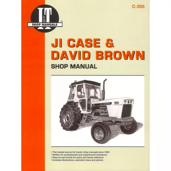 JI Case David Brown 770 870 970 1175 1370 etc Traktor Reparaturanleitung I&T