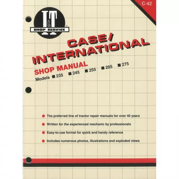 Case International 235 245 255 265 275 Traktor Reparaturanleitung I&T