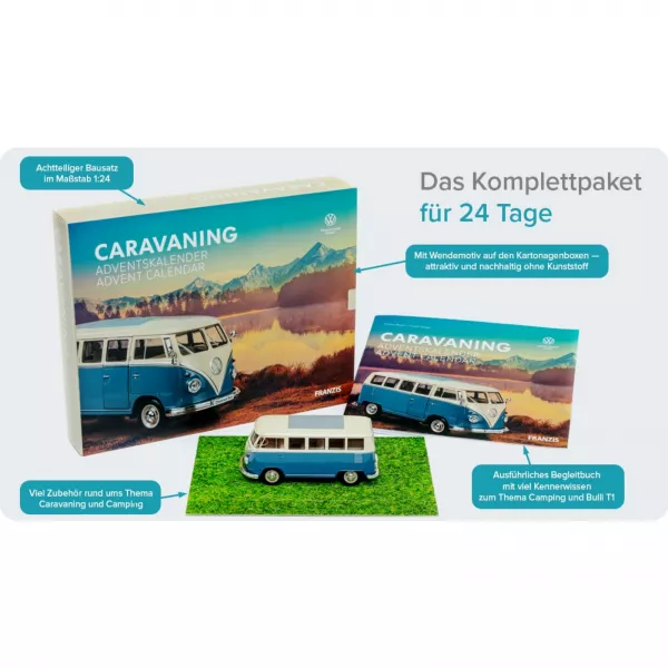 Caravaning VW Bulli T1 Bus Camping Adventskalender Weihnachten Franzis Verlag
