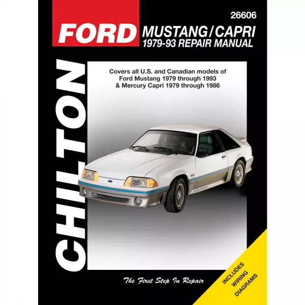 Ford Mustang Mercury Capri 1979-1993 US-Modell USA Reparaturanleitung Chilton