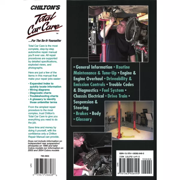 Chilton Reparaturanleitungen aus der Buchreihe Total Car Care.