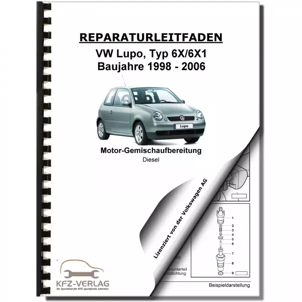 VW Lupo 6X (96-06) Diesel Direkteinspritz- Vorglühanlage 1,7l Reparaturanleitung