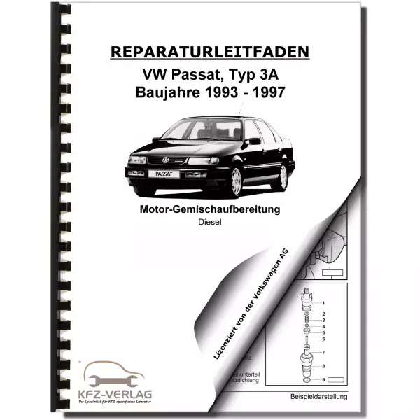VW Passat 4 3A (93-97) Diesel Einspritz- Vorglühanlage 1,9l Reparaturanleitung