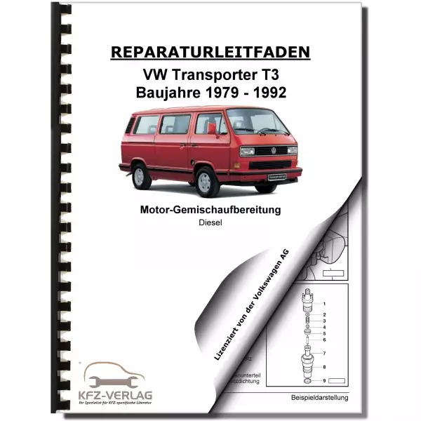 VW Transporter Bus T3 (79-92) Diesel Einspritz- Vorglühanlage Reparaturanleitung
