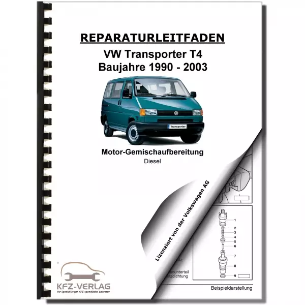 VW Transporter T4 (90-03) Diesel Einspritz/Vorglühanlage 1,9l Reparaturanleitung