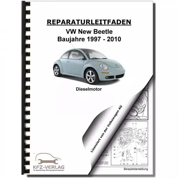 VW New Beetle Typ 9C 1997-2010 4-Zyl. 1,9l Dieselmotor 90 PS Reparaturanleitung