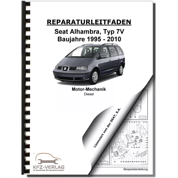 SEAT Alhambra 7V (95-10) 4-Zyl. Diesel 90-110 PS Mechanik Reparaturanleitung