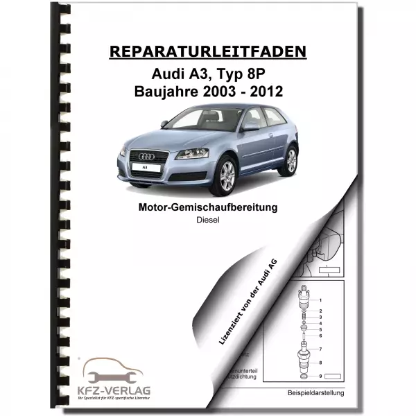 Audi A3 8P 2003-2012 Diesel Einspritz/Vorglühanlage 1,6l Reparaturanleitung