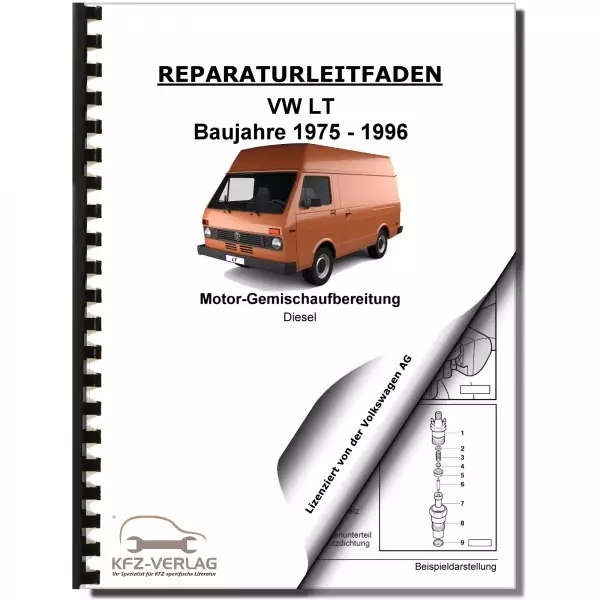 VW LT (75-96) Diesel Einspritz- Vorglühanlage 2,4l 70-102 PS Reparaturanleitung