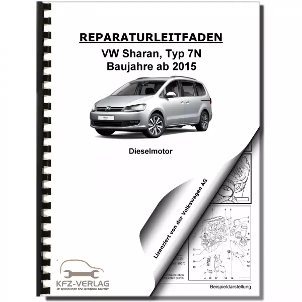 VW Sharan II 7N ab 2015 Dieselmotor Reparaturanleitung Motor