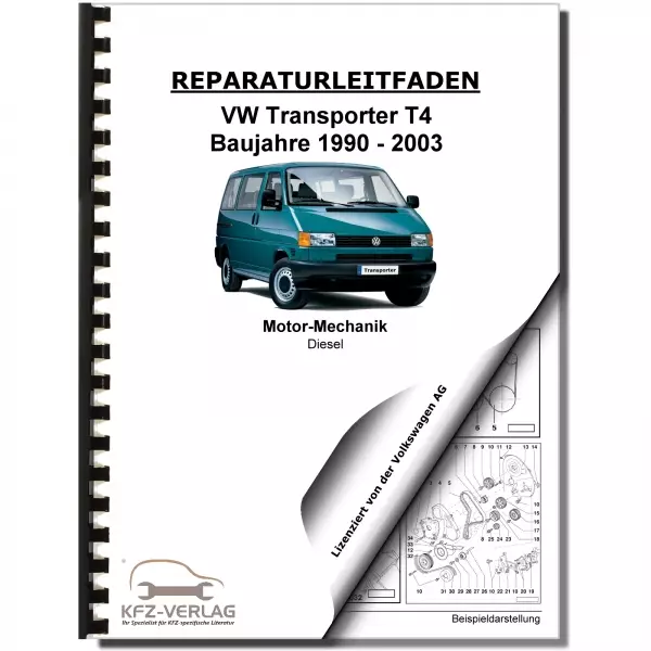 VW Transporter T4 (90-03) 1,9l Dieselmotor TDI 61-68 PS Reparaturanleitung