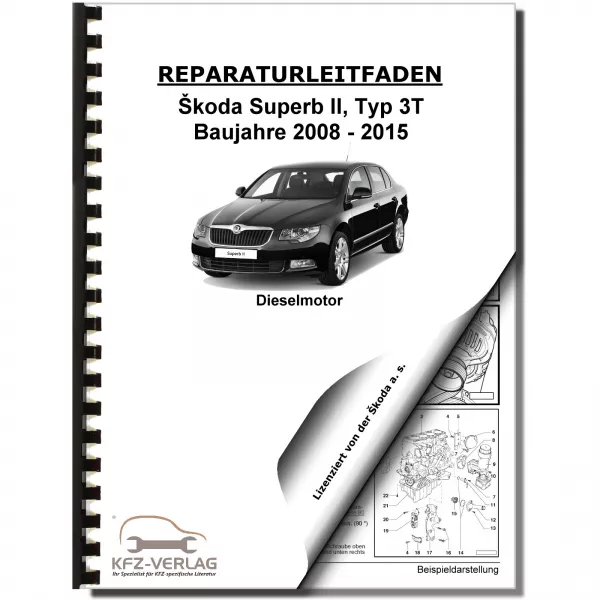 SKODA Superb II 3T 2008-2015 4-Zyl. 1,9l Dieselmotor 105 PS Reparaturanleitung