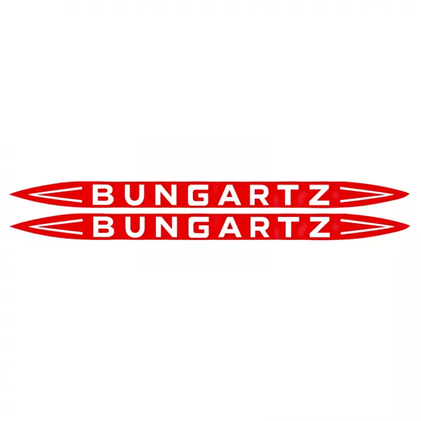 Bungartz Set Rot Motorhaube Schlepper Traktor Aufkleber Klebefolie