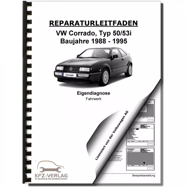 VW Corrado 50 (88-95) Eigendiagnose Fahrwerk Bremsen Reparaturanleitung