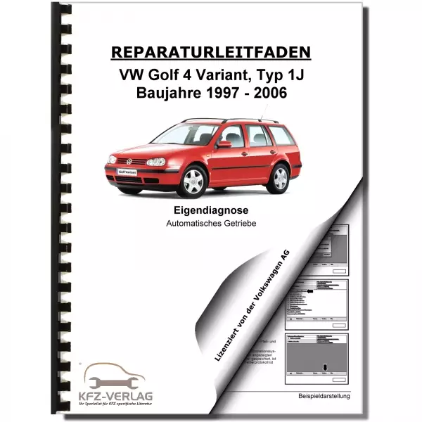 VW Golf 4 Variant (97-06) Eigendiagnose Automatikgetriebe 09A Reparaturanleitung