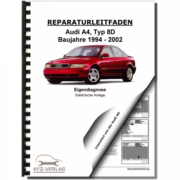Audi A4 Typ 8D 1994-2002 Eigendiagnose Elektrische Anlage Reparaturanleitung