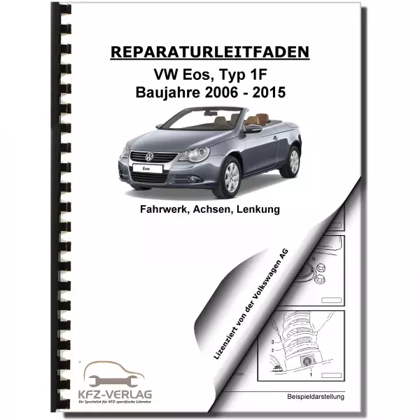 VW EOS Typ 1F 2006-2015 Fahrwerk Achsen Lenkung Reparaturanleitung