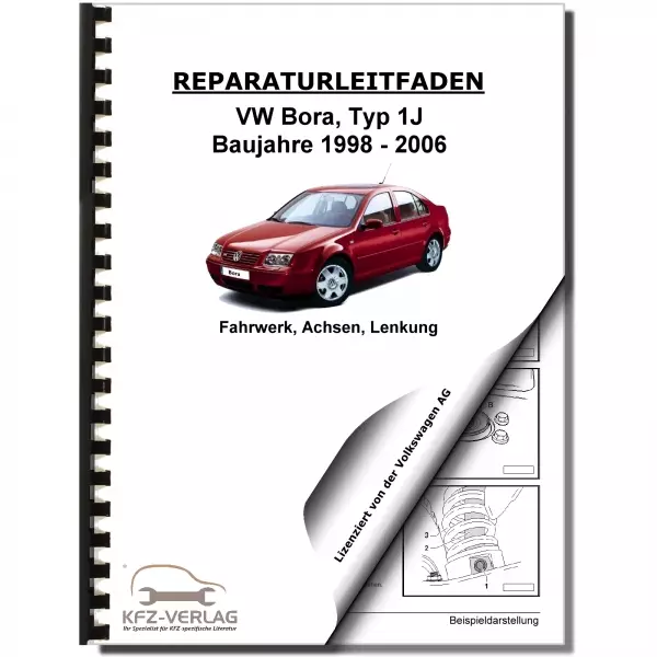 VW Bora Typ 1J 1998-2006 Fahrwerk Achsen Lenkung FWD AWD Reparaturanleitung