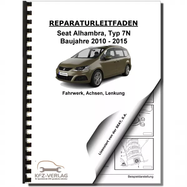 SEAT Alhambra Typ 7N 2010-2015 Fahrwerk Achsen Lenkung Reparaturanleitung
