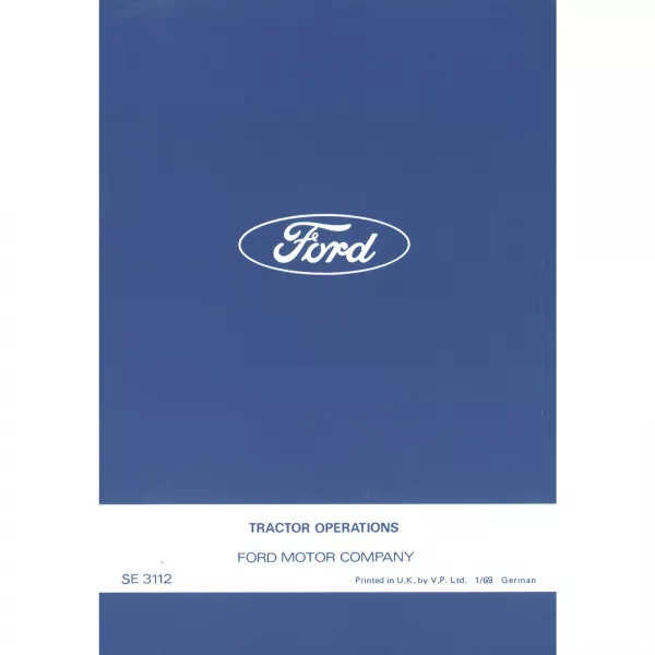 Fordson Ford 2000 3000 4000 5000 SE 3112 Bedienungsanleitung Betriebsanleitung