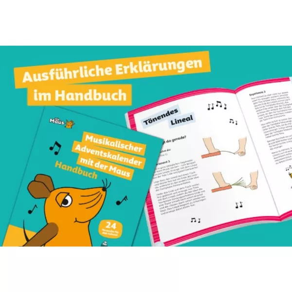 Musikalischer Adventskalender mit der Maus Kinder Spaß Franzis Verlag
