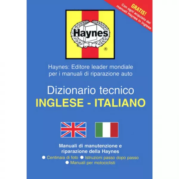 Englisch - Italienisch Technisches Wörterbuch für Haynes Reparaturanleitungen