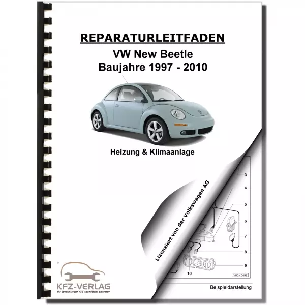VW New Beetle Typ 9C (97-10) Heizung Belüftung Klimaanlage Reparaturanleitung