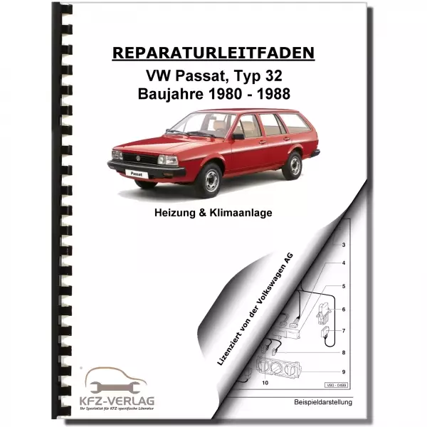 VW Passat 2 32 1980-1988 Heizung Belüftung Klimaanlage Reparaturanleitung