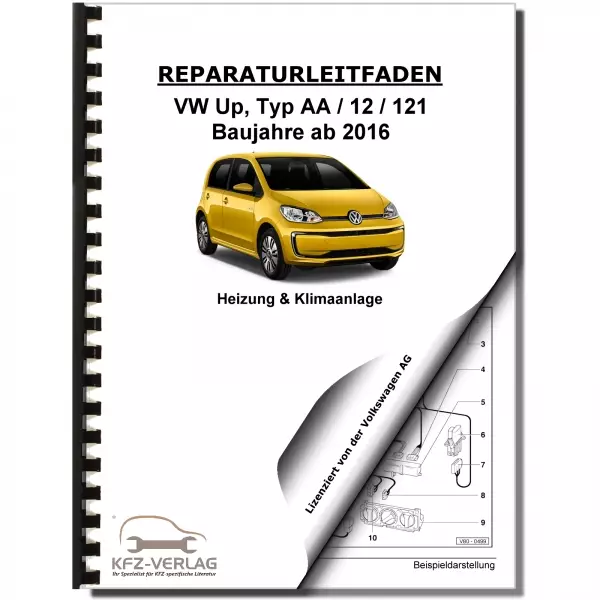 VW Up! Typ AA ab 2016 Heizung Belüftung Klimaanlage Reparaturanleitung