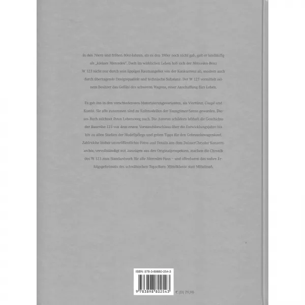 Mercedes Benz - Mittelklasse statt Mittelmaß - W123 Bibliografie Bildband Buch