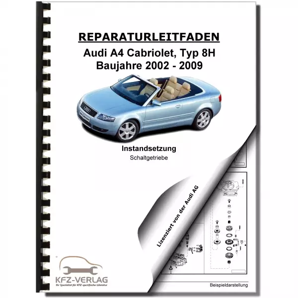 Audi A4 Cabriolet (02-09) Instandsetzung Schaltgetriebe 0A3 Reparaturanleitung