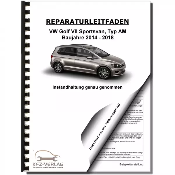 VW Golf 7 VII Variant Betriebsanleitung Bordbuch DEUTSCH