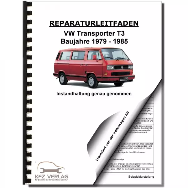 VW Transporter T3 1979-1985 Instandhaltung Inspektion Wartung Reparaturanleitung