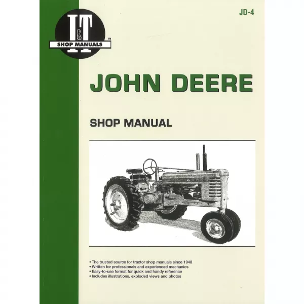 John Deere Series A B G H D M MT Traktor Reparaturanleitung I&T