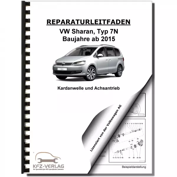 VW Sharan II 7N ab 2015 Kardanwelle Achsantrieb Reparaturanl