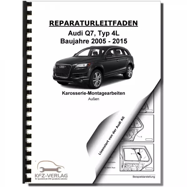 Audi Q7 Typ 4L 2005-2015 Karosserie Montagearbeiten Außen Reparaturanleitung