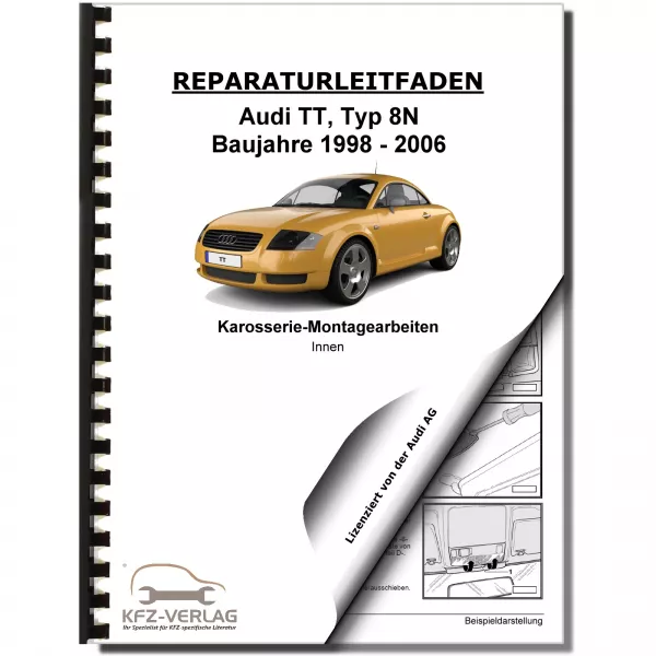 Audi TT Typ 8N 1998-2006 Karosserie Montagearbeiten Innen Reparaturanleitung