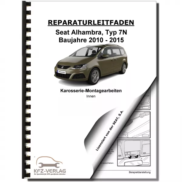 SEAT Alhambra 7N 2010-2015 Karosserie Montagearbeiten Innen Reparaturanleitung