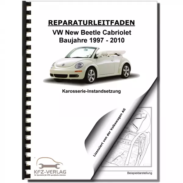 VW New Beetle Cabrio (03-10) Karosserie Unfall Instandsetzung Reparaturanleitung