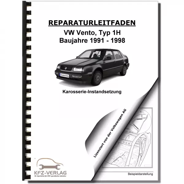 VW Vento Typ 1H 1991-1998 Karosserie Unfall Instandsetzung Reparaturanleitung
