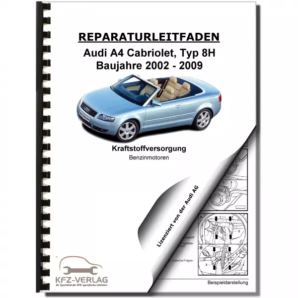 Audi A4 Cabriolet 2002-2009 Kraftstoffversorgung Benzin USA Reparaturanleitung