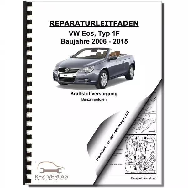 VW EOS Typ 1F 2006-2015 Kraftstoffversorgung Benzinmotoren Reparaturanleitung