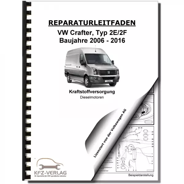 VW Crafter 2E 2006-2016 Kraftstoffversorgung Dieselmotoren Reparaturanleitung