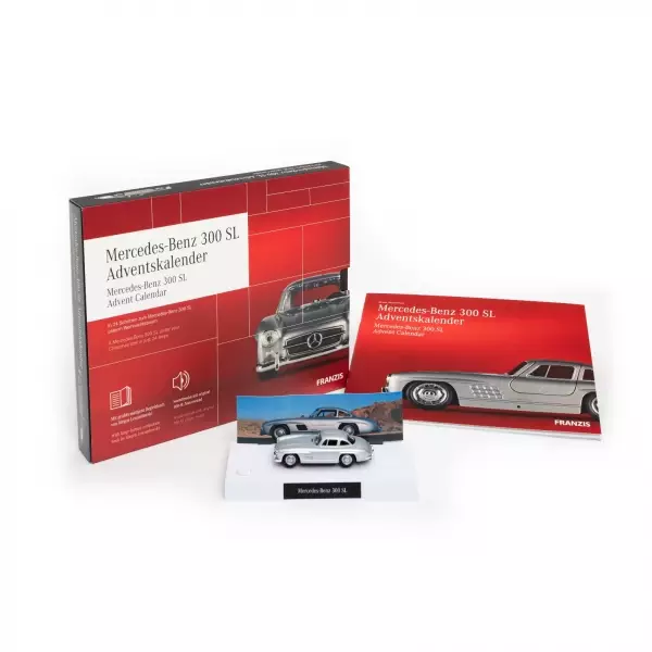 Mercedes-Benz 300 SL Modellauto Modellbau Adventskalender Franzis Verlag
